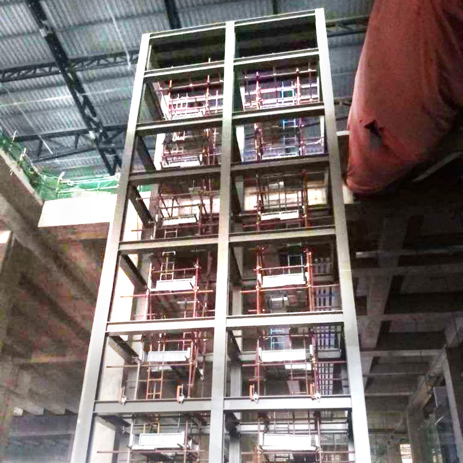 Elevator Scaffolding at ADC Terminal 3 b