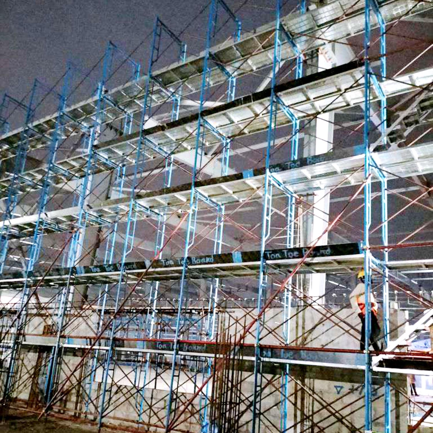 Factory Building Scaffolding works under TOA corporation at Japanease Economic Zone araihazar